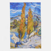 Die Poplars in Saint-Rémy, Van Gogh Geschirrtuch (Vertikal)