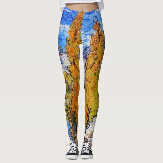 Die Poplars in Saint-Rémy, Van Gogh Leggings (Vorderseite)