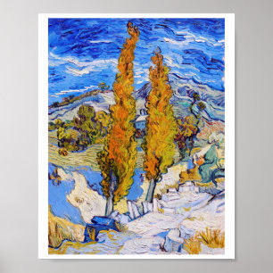 Die Poplars in Saint-Rémy, Van Gogh Poster