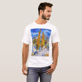 Die Poplars in Saint-Rémy, Van Gogh T-Shirt (Vorne ganz)
