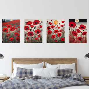 Die Poppies Bilderwand Sets
