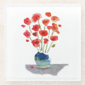 Die Poppies Glasuntersetzer (Vorderseite)