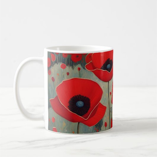 Die Poppies Kaffeetasse (Links)