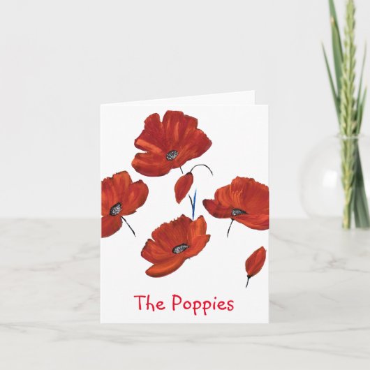 Die Poppies Karte (Vorderseite)