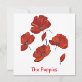 Die Poppies Karte (Vorderseite)
