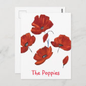 Die Poppies Postkarte (Vorne/Hinten)