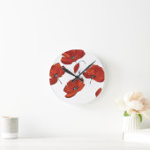 Die Poppies Runde Wanduhr (Zuhause)
