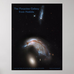 Die Porpoise Galaxy von Hubble (NGC 2936) -Poster Poster