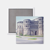 Die Porta Nigra, 4. Jahrhundert Magnet (Vorderseite/Rückseite)