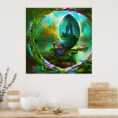 Die Portale im Gartenportal Poster (Küche)