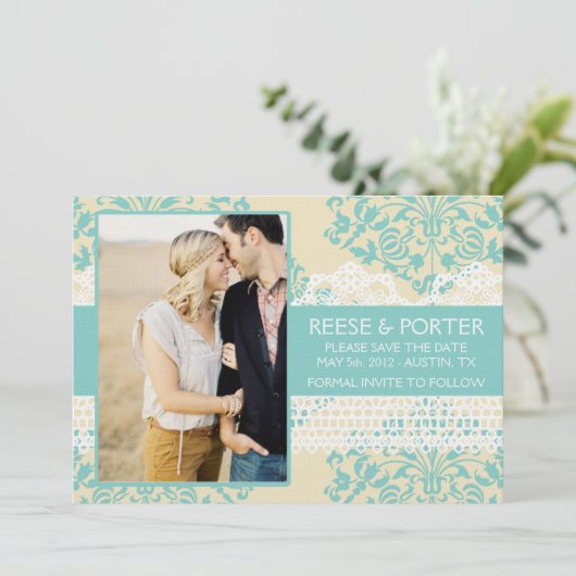 Die PORTER-Save the Date/Foto-Meldung Save The Date (Stehend Vorderseite)