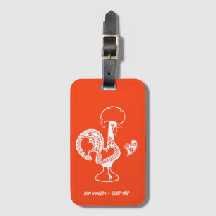 Die portugiesische Rooster Gute Reise - Boa Viagem Gepäckanhänger