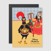 Die portugiesische Rooster-Liebe King Cake-Karte Magnetkarte (Vorne/Hinten)