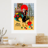 Die portugiesische Rooster und das Licht der Weihn Poster (Küche)