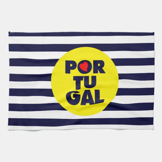 Die portugiesische Sonne Geschirrtuch (Horizontal)