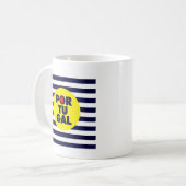 Die portugiesische Sonne Kaffeetasse (Vorderseite Links)