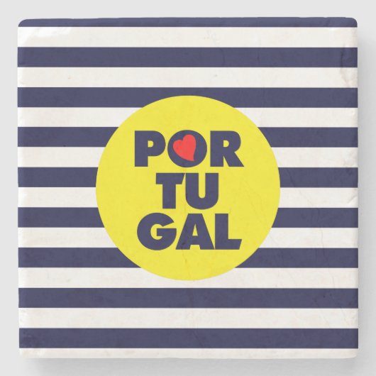 Die portugiesische Sonne Steinuntersetzer (Vorderseite)