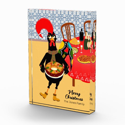 Die portugiesischen Rooster-Lieben King Cake Fotoblock (Rechts)