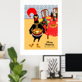 Die portugiesischen Rooster-Lieben King Cake Poster (Heimbüro)