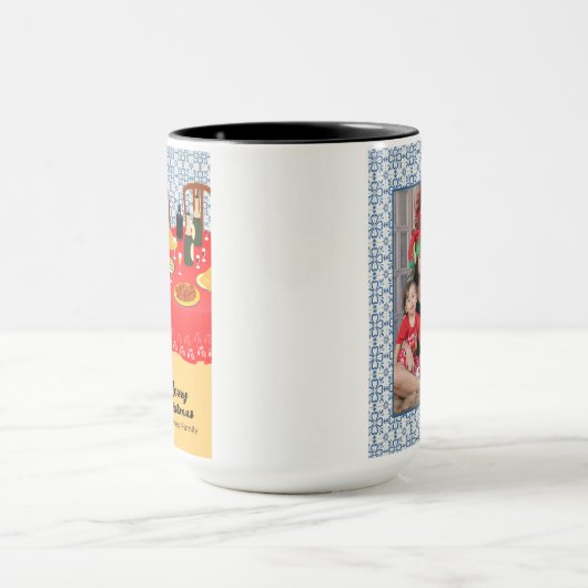 Die portugiesischen Rooster-Lieben King Cake Tasse (Zentrum)