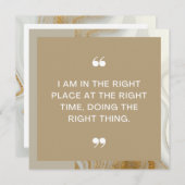 Die Positive Affirmationskarte richtig platzieren (Vorne/Hinten)