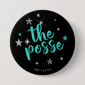 Die Posse Disco Bachelorette Aquamarin ID925 Button (Vorderseite)
