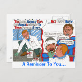 Die Post Card der Hockey-Zahnärzte-Erinnerung Postkarte (Vorne/Hinten)