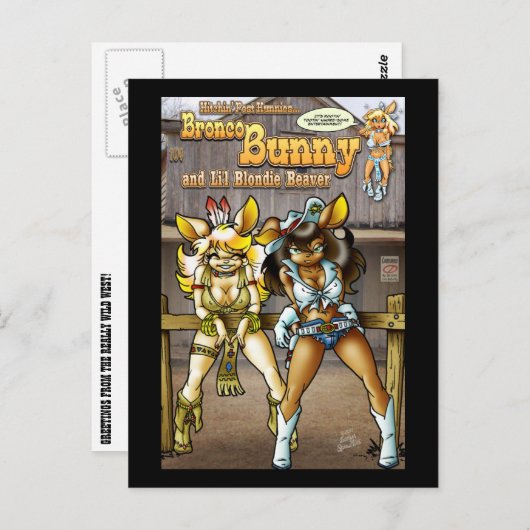 DIE POST DER KINDER POSTKARTE (Vorne/Hinten)