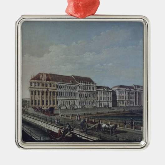 Die Post in Potsdam, 1784 Silbernes Ornament (Vorne)