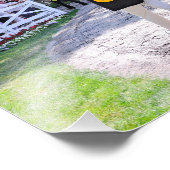 Die Post-Parade in Saratoga Fotodruck (Ecke)