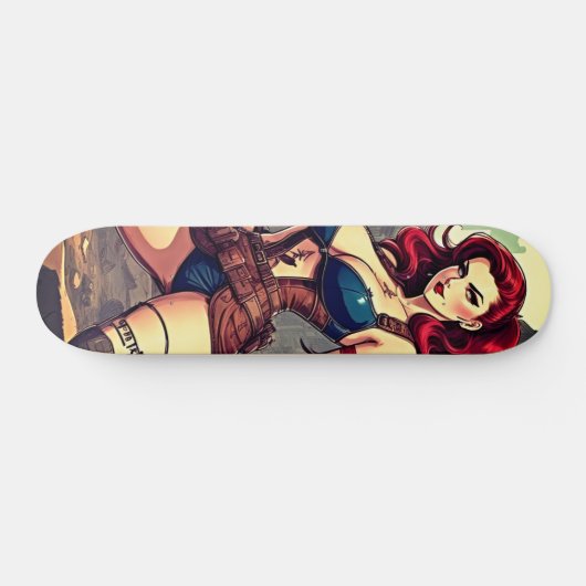 Die postapokalyptische Fantasie Skateboard (Horizontal)