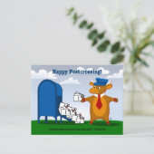 Die Postcrossing Postkuh Postkarten (Stehend Vorderseite)