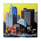 Die Poster Card des Custom House Boston USA Fliese (Vorderseite)