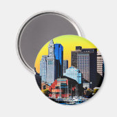 Die Poster Card des Custom House Boston USA Magnet (Vorderseite/Rückseite)