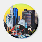 Die Poster Card des Custom House Boston USA Magnet (Vorne)