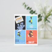 Die Poster-Serie "Be kind to Books Club" Postkarte (Stehend Vorderseite)