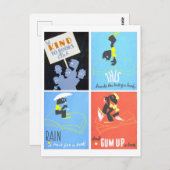 Die Poster-Serie "Be kind to Books Club" Postkarte (Vorne/Hinten)