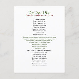 Die Posterkarte des Hirsches Postkarte