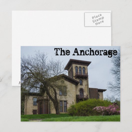 Die Postkarte Ankerplatz (Vorne/Hinten)