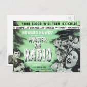 Die Postkarte aus dem Monster Kid Radio (Vorne/Hinten)