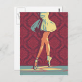 Die Postkarte Ballerina (Vorne/Hinten)