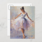 Die Postkarte Ballerina (Vorne/Hinten)