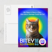 Die Postkarte Bitey/Squeakers Ticket (TM) 3 (Vorne/Hinten)