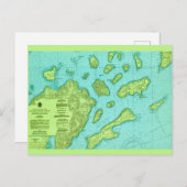 Die Postkarte der Apostelinseln (Vorne/Hinten)