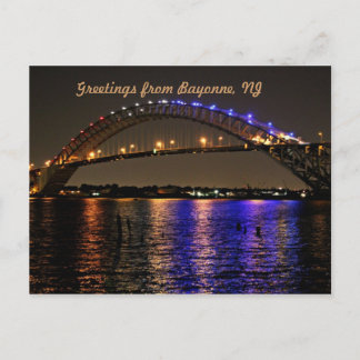 Die Postkarte der Bayonne-Brücke