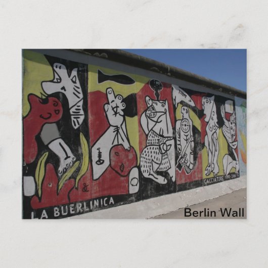 Die Postkarte der Berliner Mauer (Vorderseite)