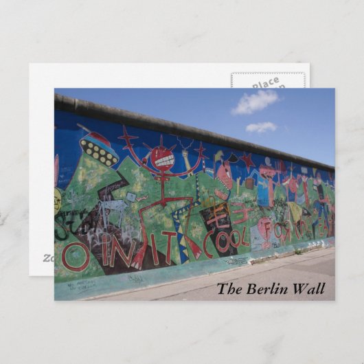 Die Postkarte der Berliner Mauer (Vorne/Hinten)