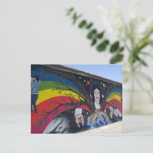 Die Postkarte der Berliner Mauer (Stehend Vorderseite)