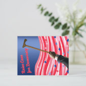 Die Postkarte der Cane-Demokratie erhöhen (Stehend Vorderseite)