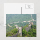 Die Postkarte der chinesischen Mauer (Vorne/Hinten)
